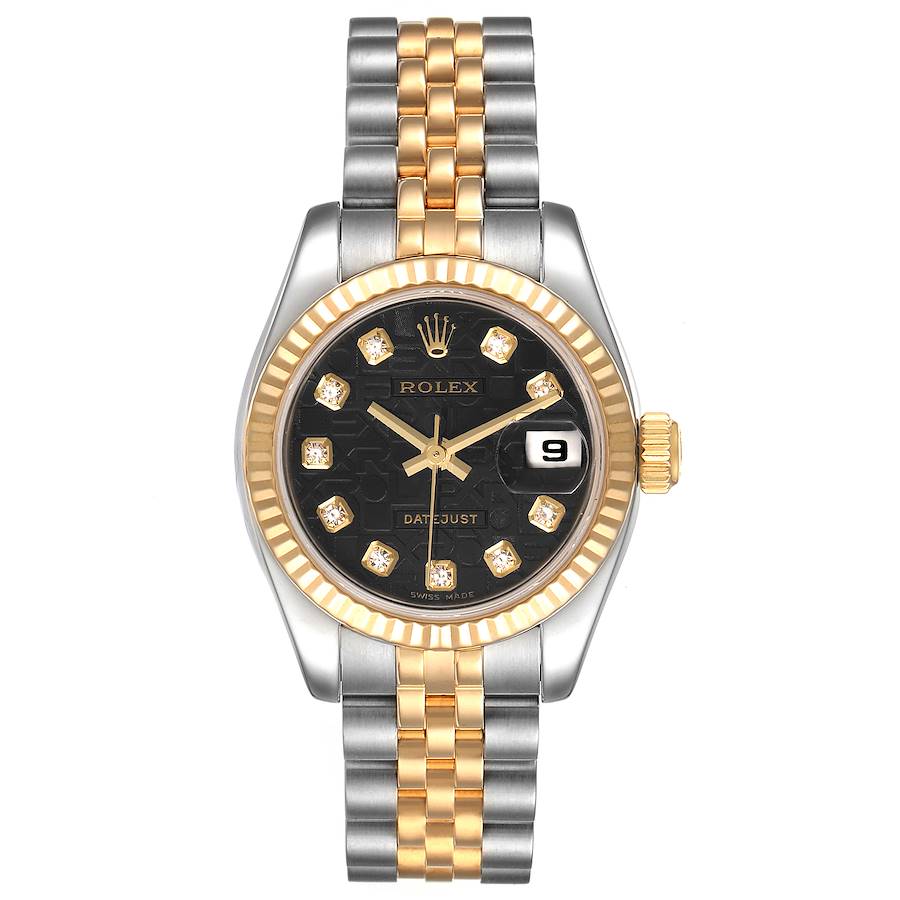 Rolex Lady-Datejust 179173 Wristwatch - Black Dial