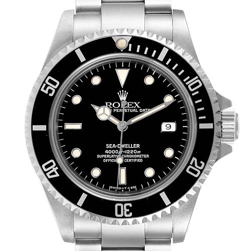 Photo of Rolex Seadweller 4000 Black Dial Steel Mens Watch 16600