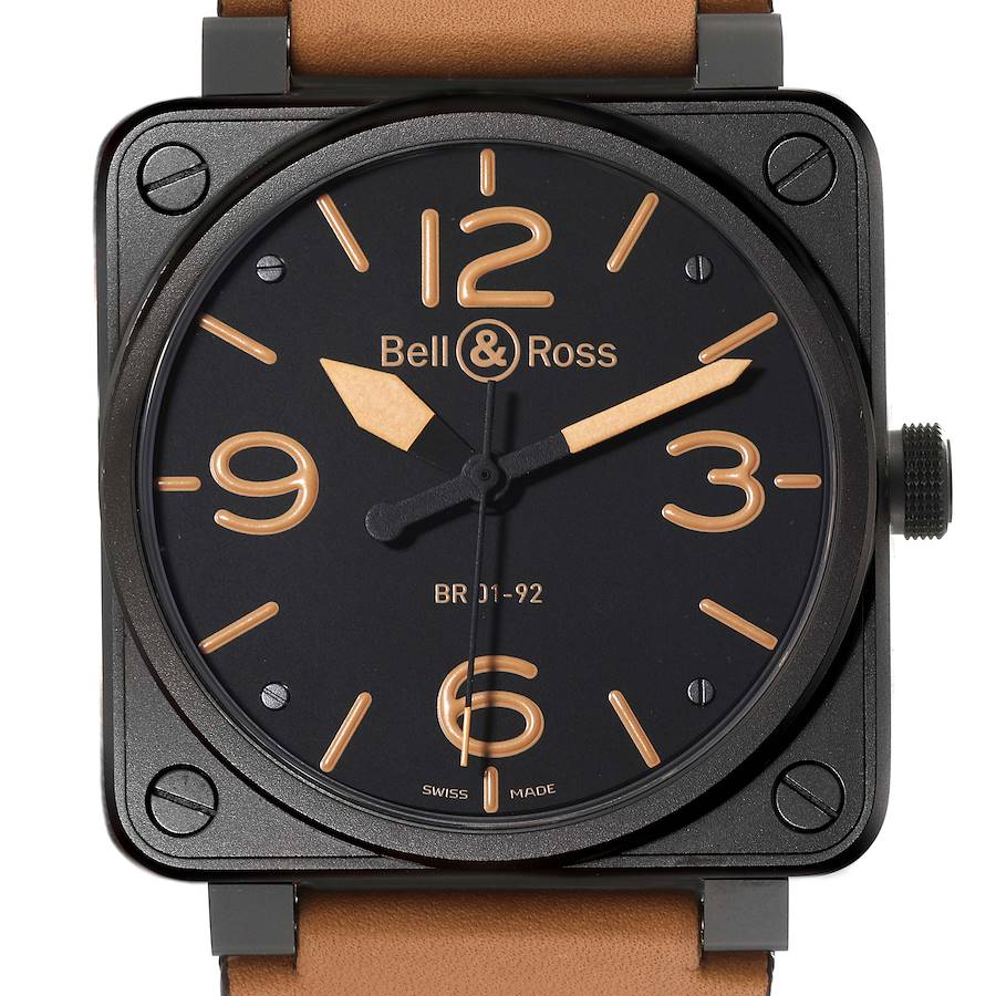 Bell & Ross Heritage Brown PVD Steel Mens Watch BR01-92 SwissWatchExpo