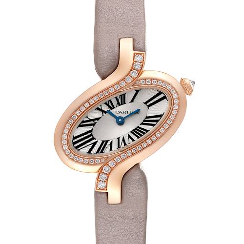 Photo of Cartier Delices de Cartier Small 18k Rose Gold Diamond Ladies Watch WG800013