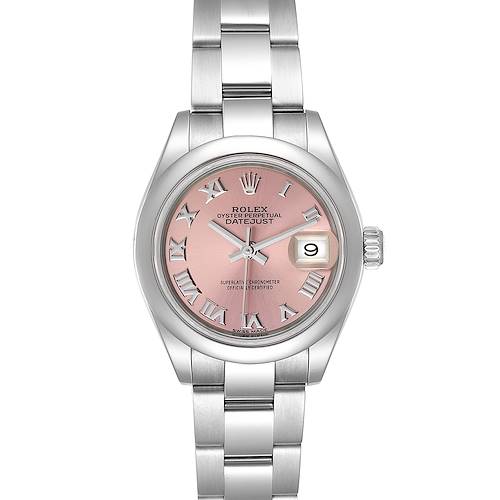 Photo of Rolex Datejust 28 Pink Dial Oyster Bracelet Steel Ladies Watch 279160