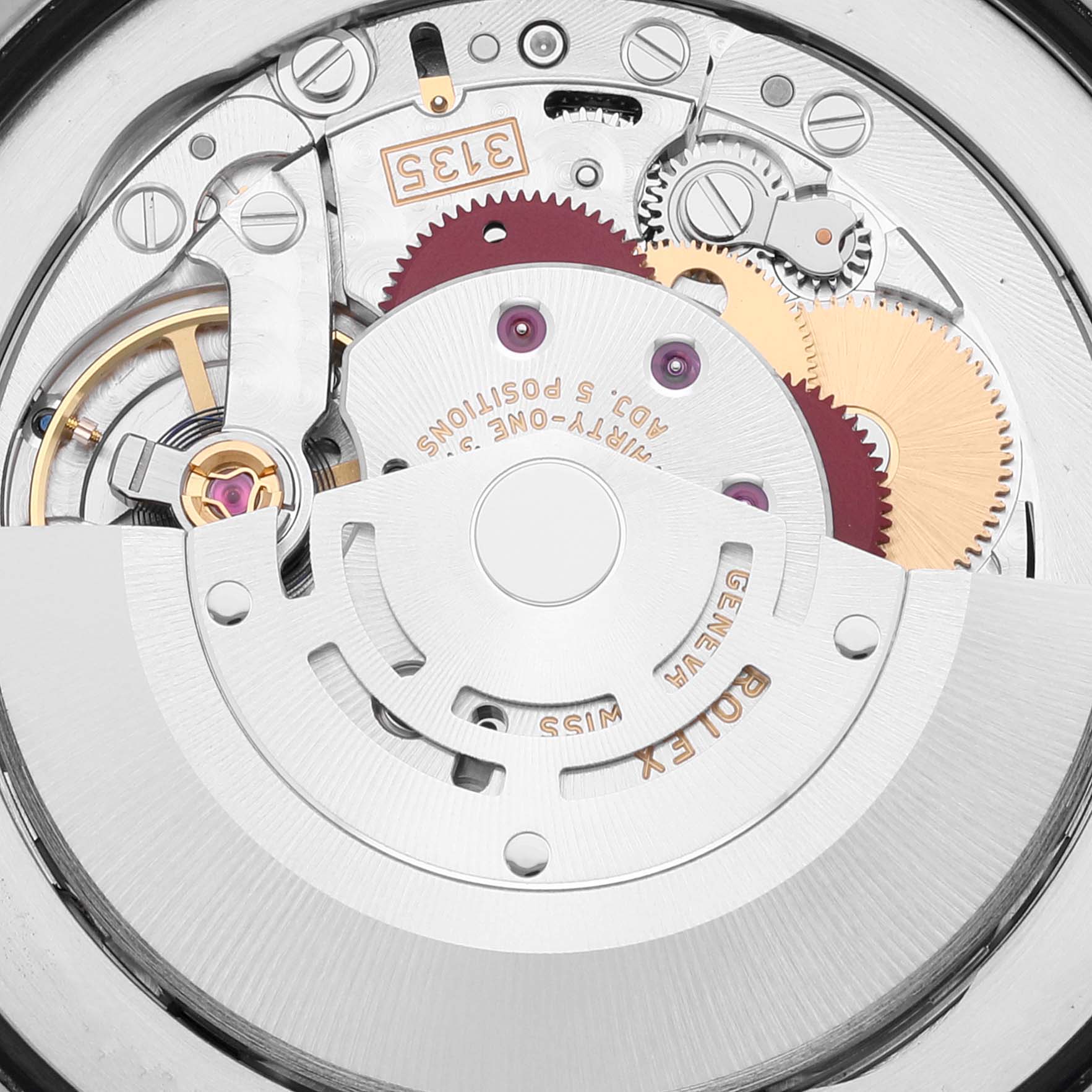 This image shows the internal mechanism and components of the Rolex Sea-Dweller 116660 Men's Stainless Steel Blue Dial 116660 Men's Stainless Steel Blue Dial watch viewed from the back.