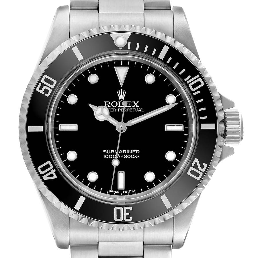 Rolex Submariner No Date 2 Liner Steel Mens Watch 14060 SwissWatchExpo