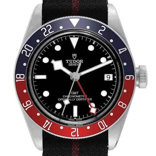 Photo of Tudor Heritage Black Bay GMT Pepsi Bezel Mens Watch 79830RB Box Card