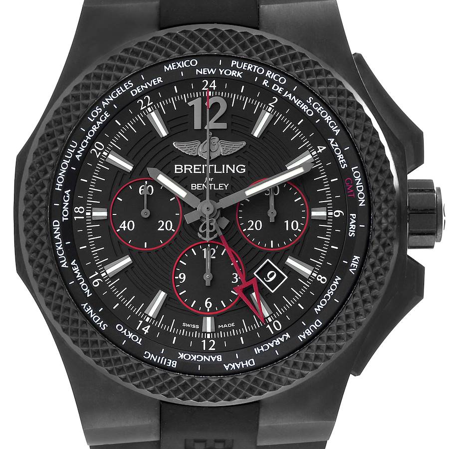 Breitling Bentley GMT Light Body Midnight Carbon LE Mens Watch VB0432 SwissWatchExpo