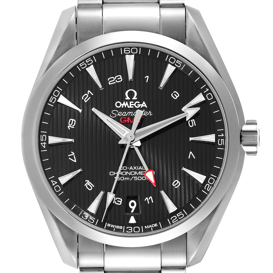 Omega Seamaster Aqua Terra GMT Co-Axial Watch 231.10.43.22.01.001 Box Card SwissWatchExpo