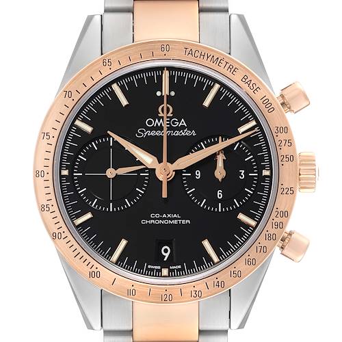 Photo of Omega Speedmaster 57 Steel Rose Gold Mens Watch 331.20.42.51.01.002 Box Card