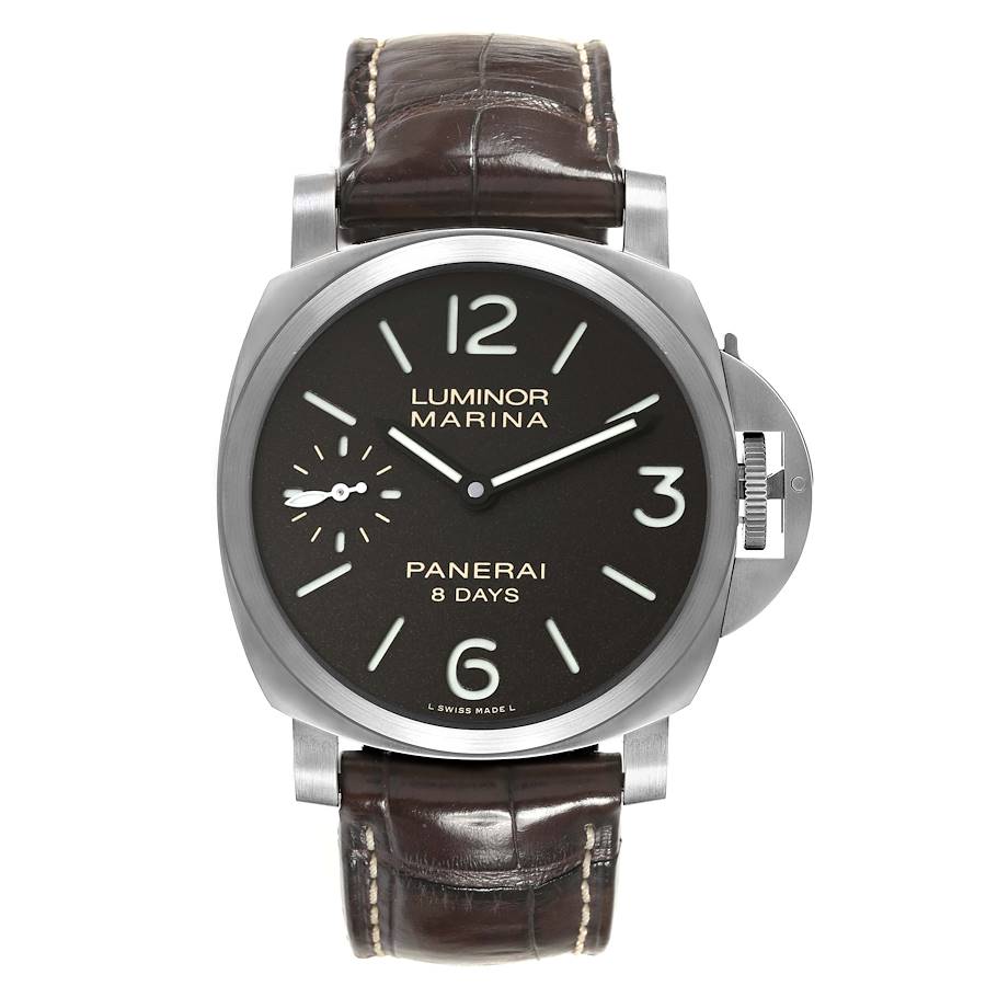 Panerai Luminor Marina 8 Days 44mm Titanium Mens Watch PAM00564