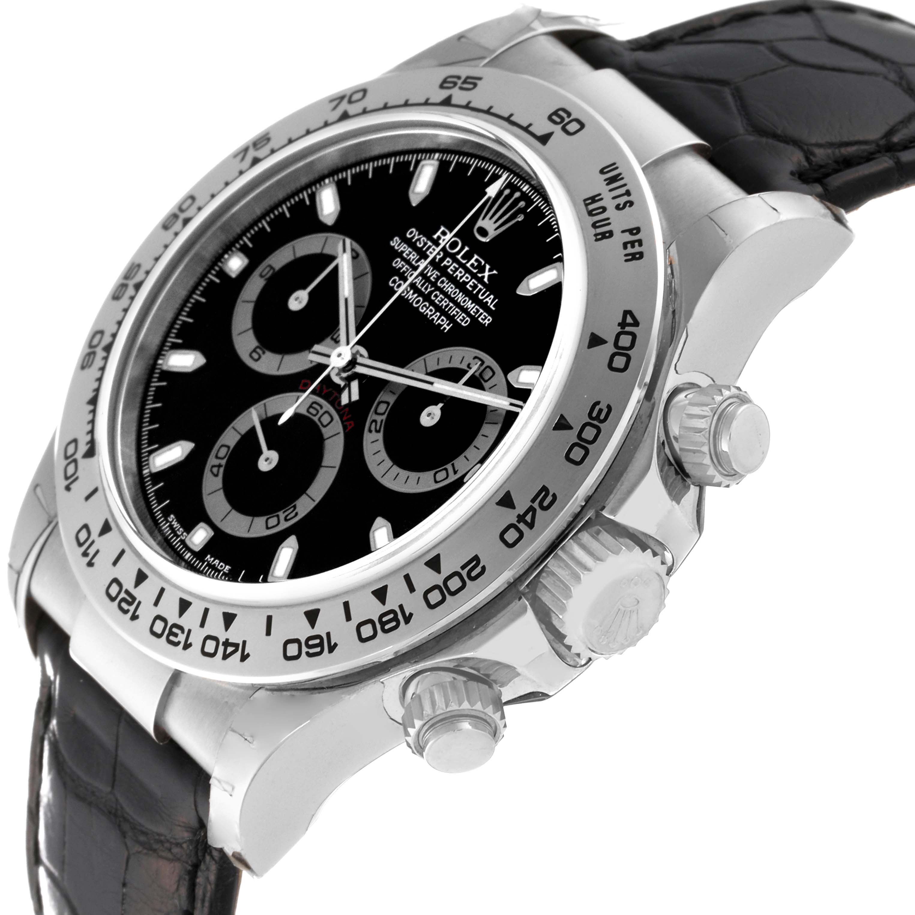 Rolex Daytona White Gold 116519 | Stock 63611 | SwissWatchExpo
