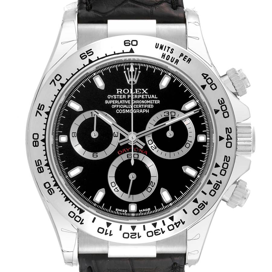 Rolex Daytona White Gold 116519 | Stock 63611 | SwissWatchExpo