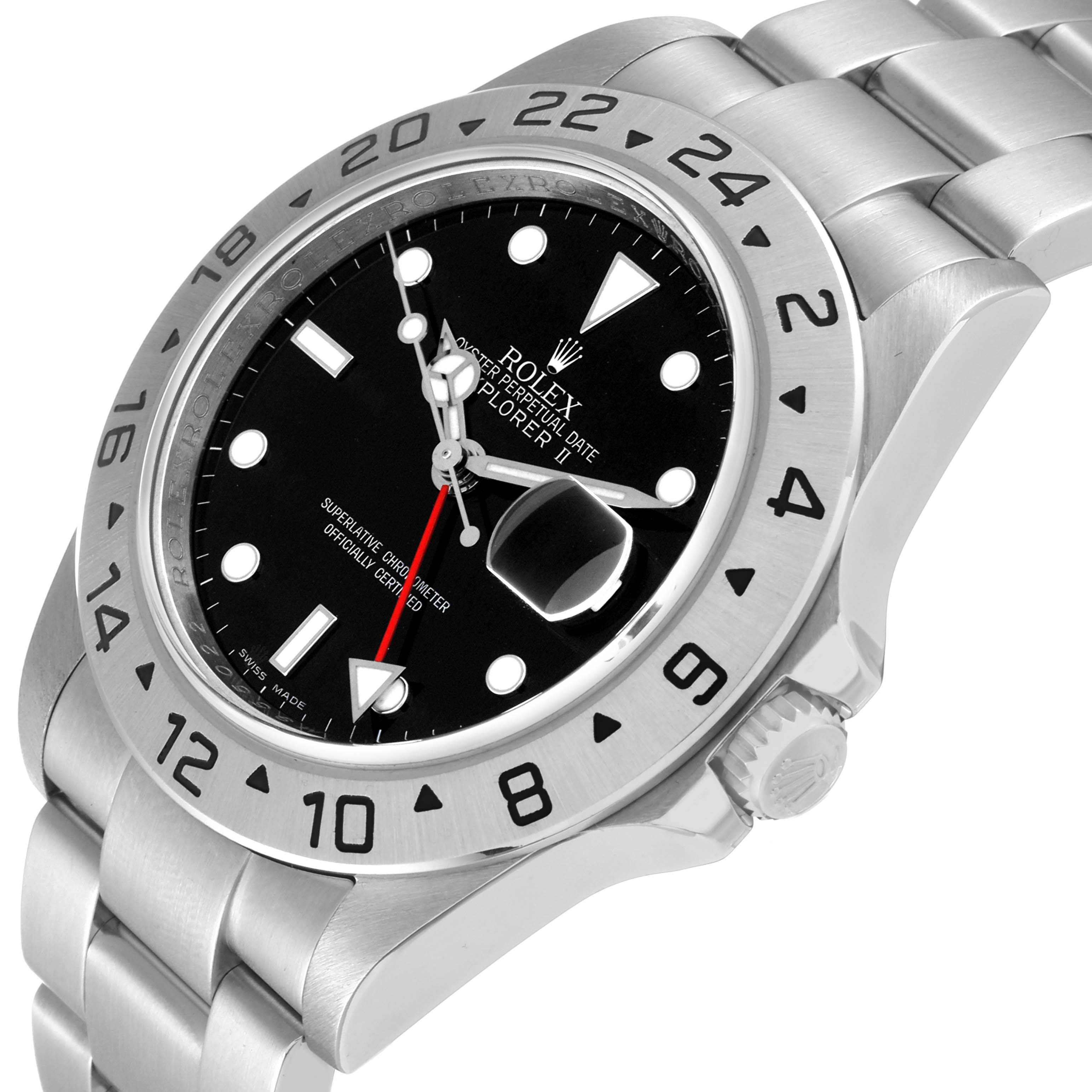 The image shows a close-up angle of the face, bezel, and bracelet of a Rolex Explorer 16570T Men
s Stainless Steel Black Dial 16570T Men
s Stainless Steel Black Dial watch.