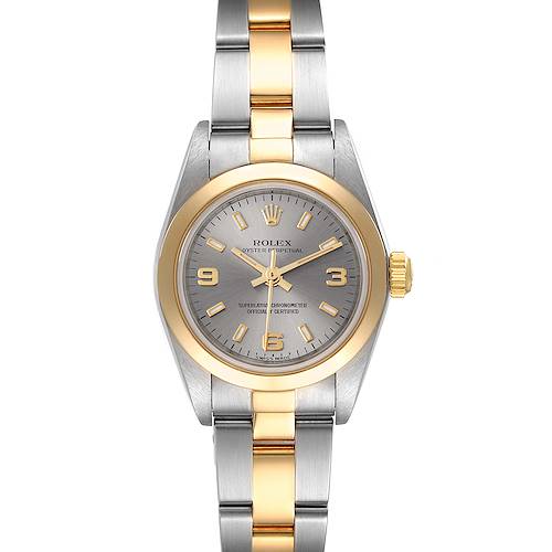 Photo of Rolex Oyster Perpetual Nondate Steel Yellow Gold Ladies Watch 76183