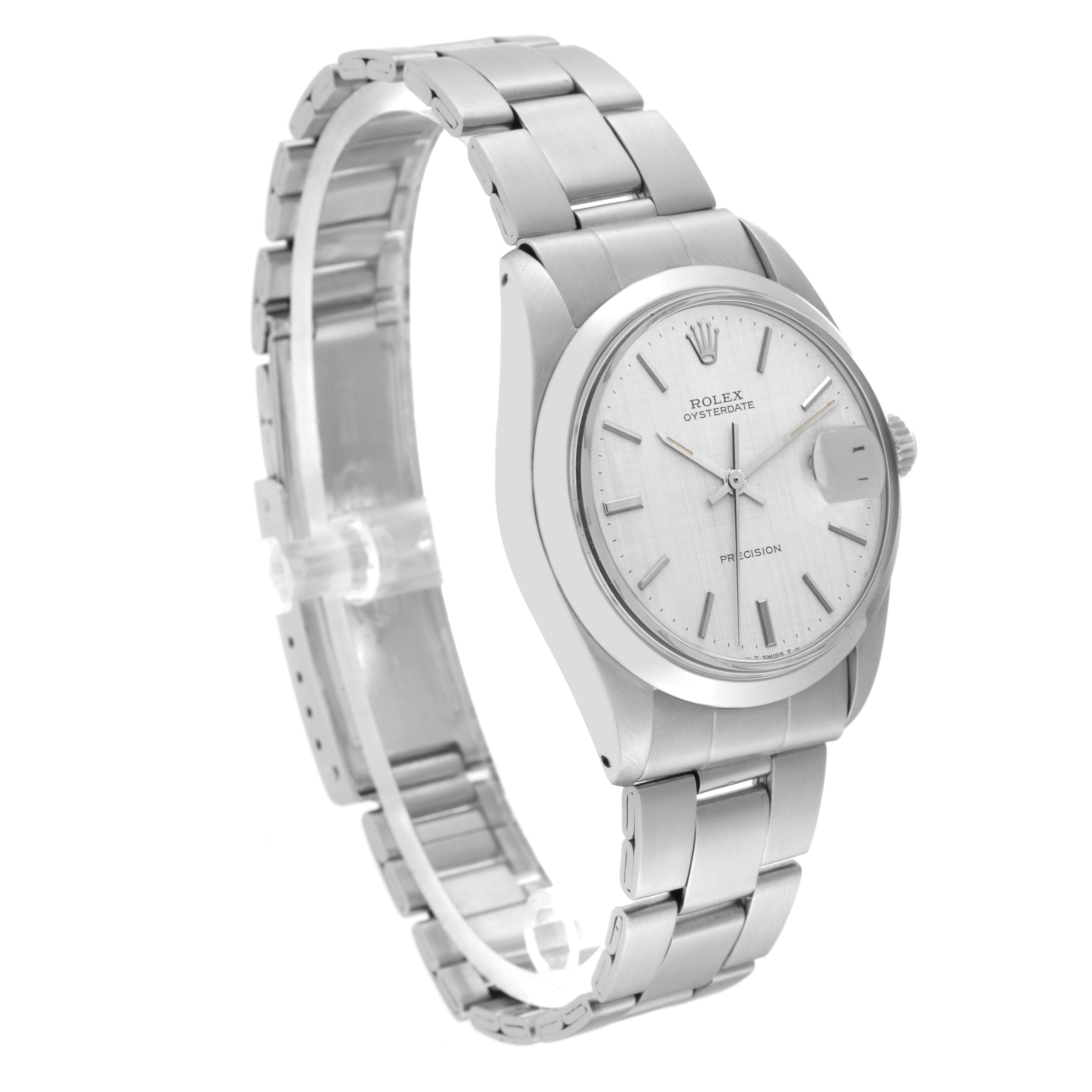 The Rolex Vintage Collection 6694 Men's Stainless Steel Silver Dial 6694 Men's Stainless Steel Silver Dial model is shown at an angle displaying the watch face, case, and metallic bracelet.