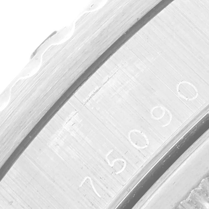 This image shows a close-up of the model number (75090) engraved on the case side of the Tudor Submariner 75090 Men's Stainless Steel Black Dial 75090 Men's Stainless Steel Black Dial watch.