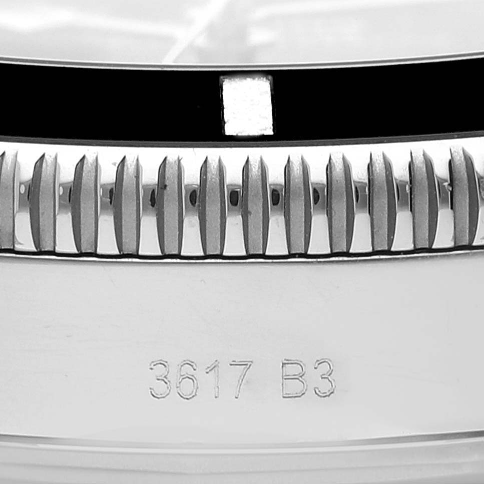 This close-up shows the bezel and case side of the Breitling Superocean AB202016-C961-152A Men
s Stainless Steel Black Dial AB202016-C961-152A Men
s Stainless Steel Black Dial watch, highlighting the model number "3617 B3."