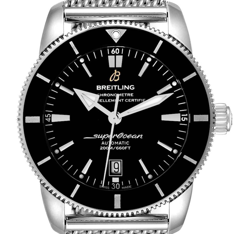 Breitling Superocean Heritage 46 Black Dial Mens Watch AB2020 Box Card SwissWatchExpo