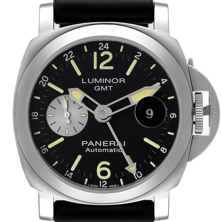 Panerai Luminor GMT 44 Automatic Steel Mens Watch PAM01088 Box Papers SwissWatchExpo