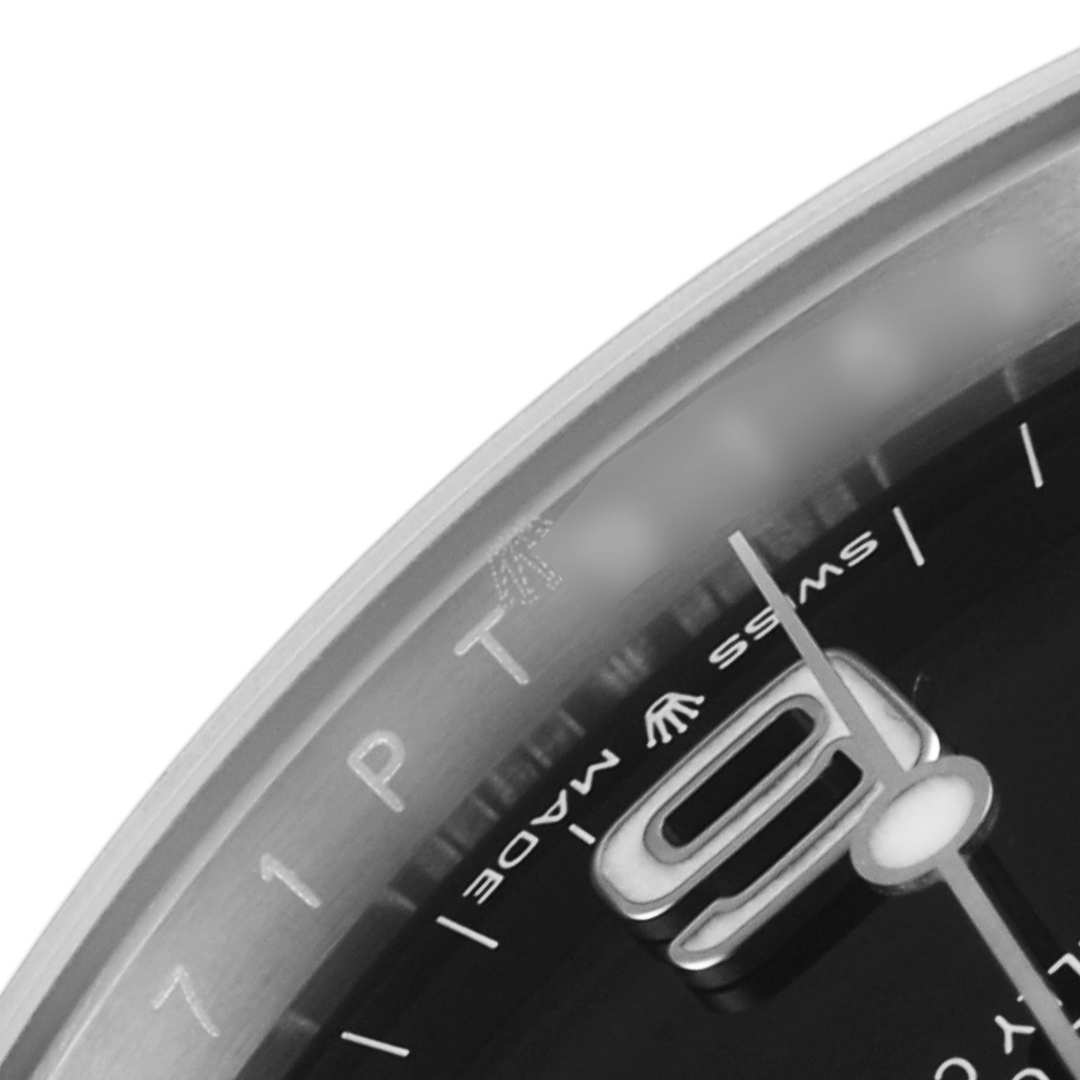 The close-up image shows the dial and partial numbering of the Rolex Explorer 124270 Men
s Stainless Steel Black Dial 124270 Men
s Stainless Steel Black Dial watch.
