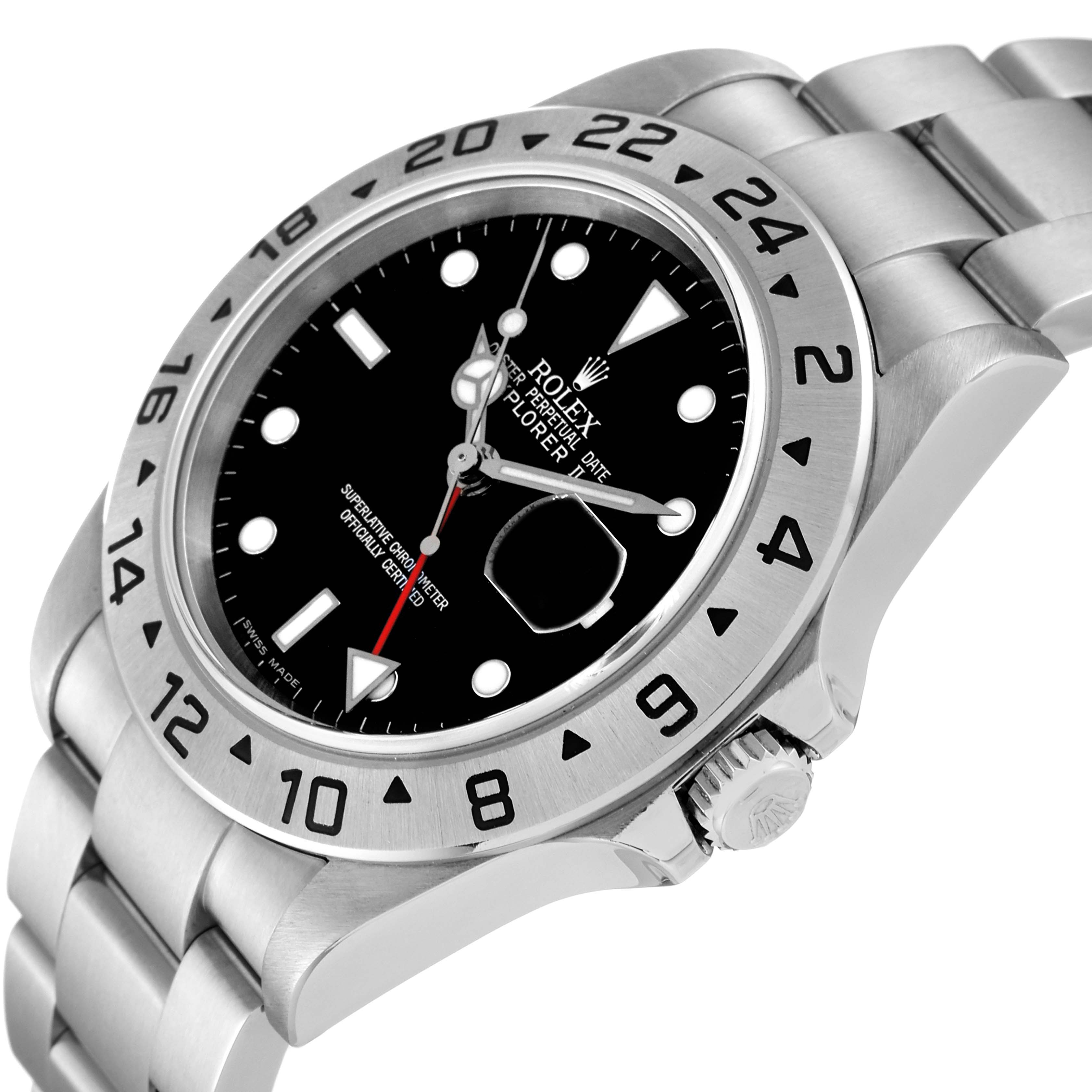 The image shows a Rolex Explorer 16570 Men's Stainless Steel Black Dial 16570 Men's Stainless Steel Black Dial, focusing on the face, bezel, crown, and partial bracelet from a three-quarter view angle.