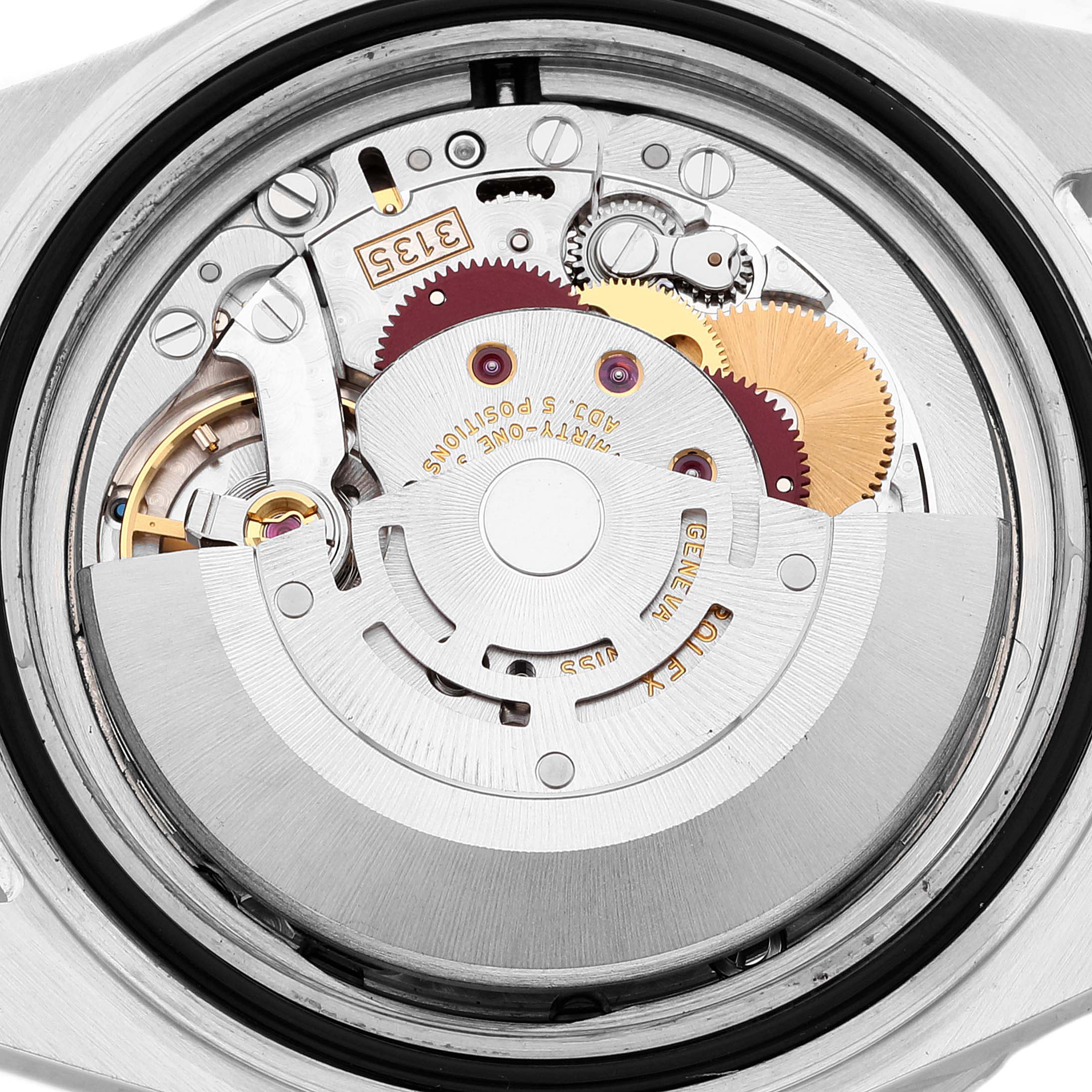 This image shows the inner mechanical movement of a Rolex Submariner 16610 Men
s Stainless Steel Black Dial 16610 Men
s Stainless Steel Black Dial watch from a back view.