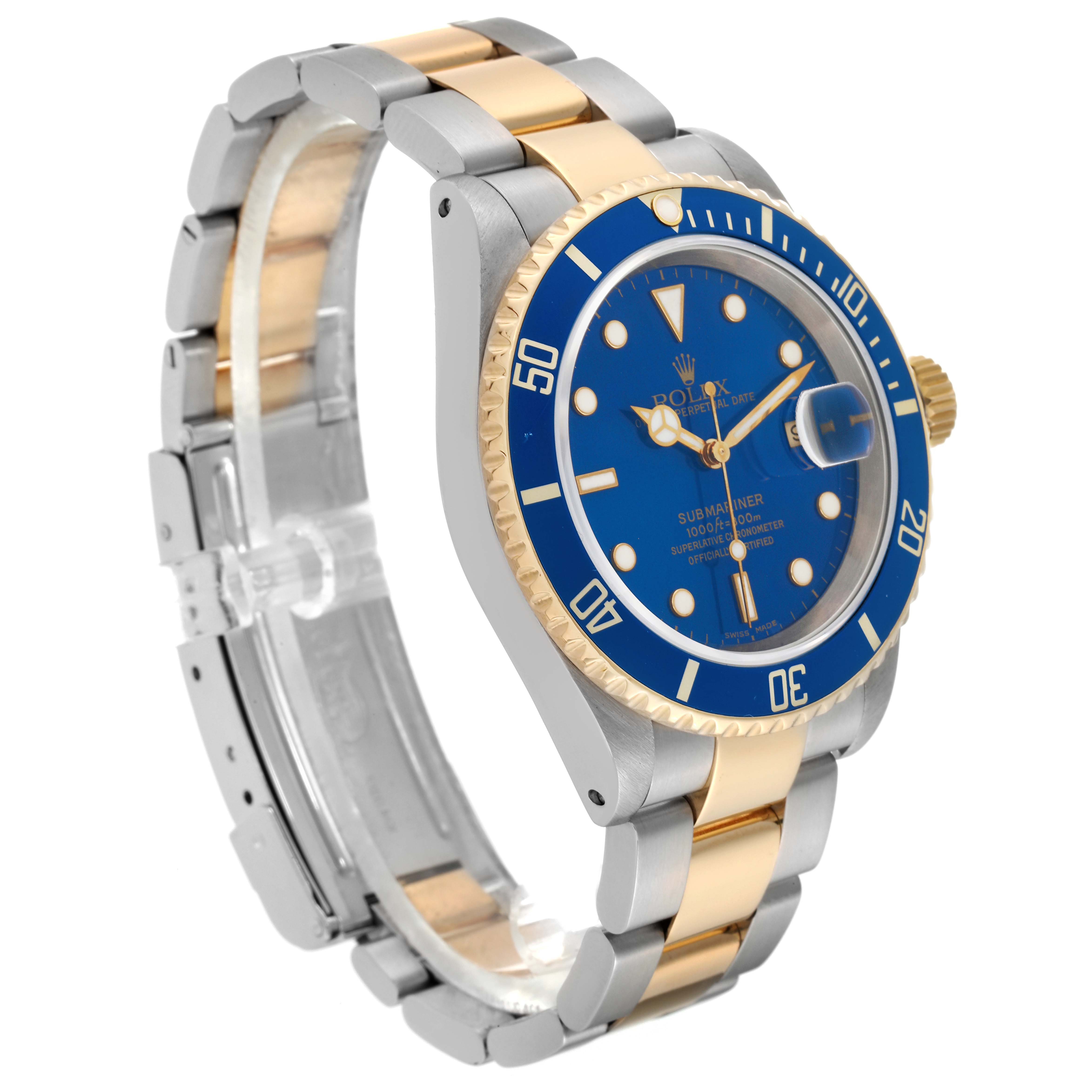 Rolex Submariner 16613 Silver and Gold Oyster Bracelet with