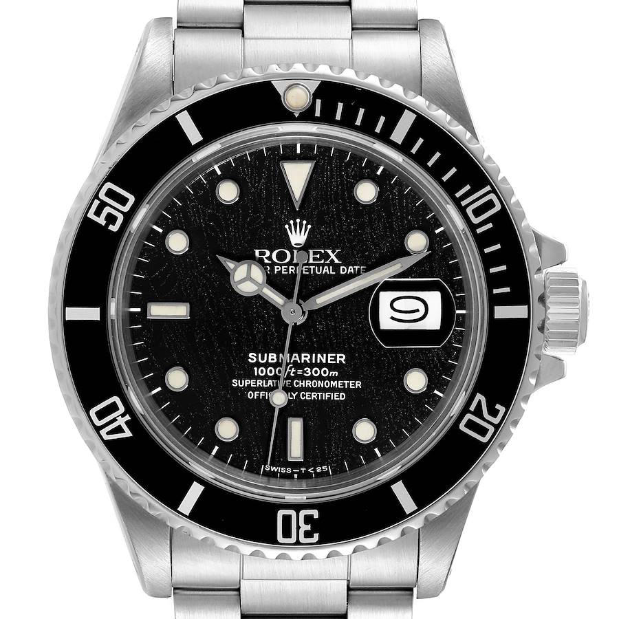 Rolex Submariner Spider Web Dial Steel Vintage Mens Watch 168000 SwissWatchExpo