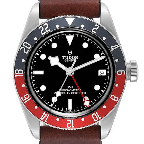 Photo of Tudor Heritage Black Bay GMT Pepsi Bezel Mens Watch 79830RB Box Card