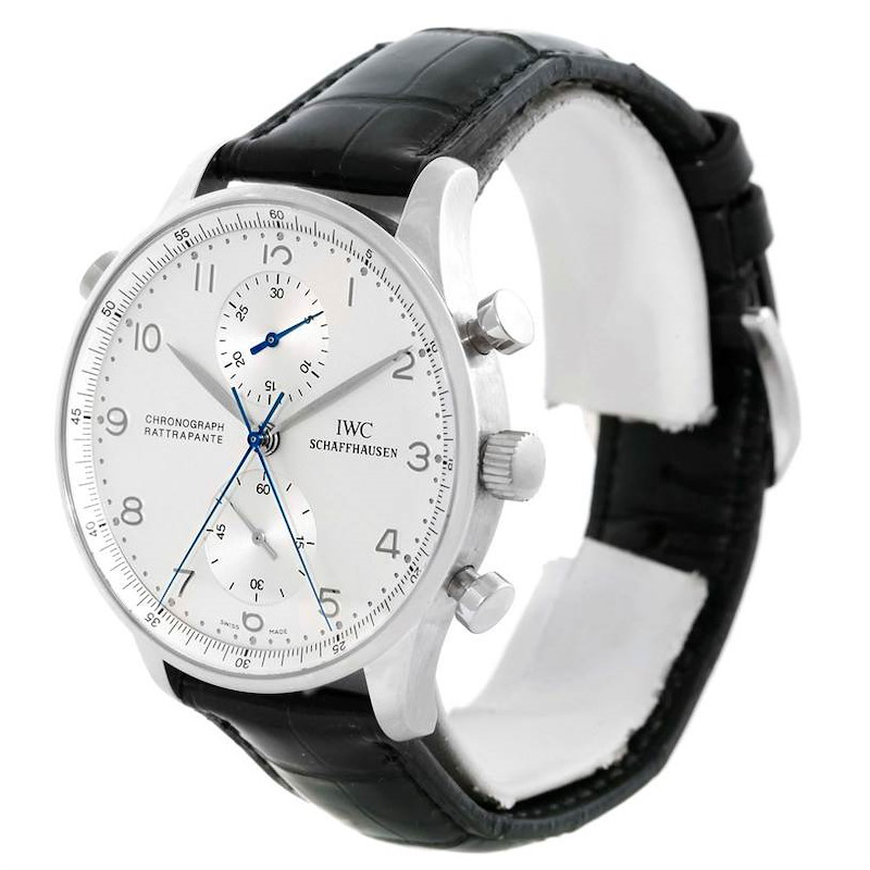 IWC Portuguese Chrono Rattrapante Platinum Limited 250 Watch IW371205 SwissWatchExpo