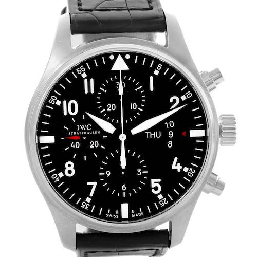 Photo of IWC Pilot Black Dial Chronograph Automatic Mens Watch IW377701