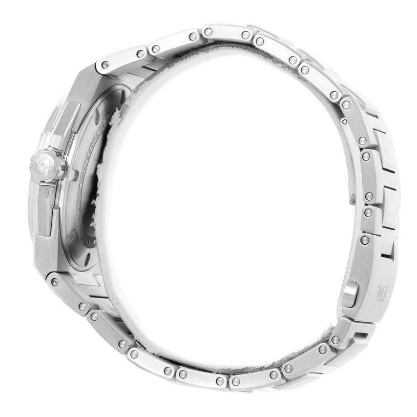 The image shows a side view of the IWC Ingenieur IW323904 Men's Stainless Steel Silver Dial IW323904 Men's Stainless Steel Silver Dial watch, focusing on its bracelet and case.