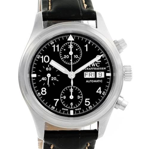 Photo of IWC Pilot Flieger Chronograph Day Date Watch IW370603 Box Papers