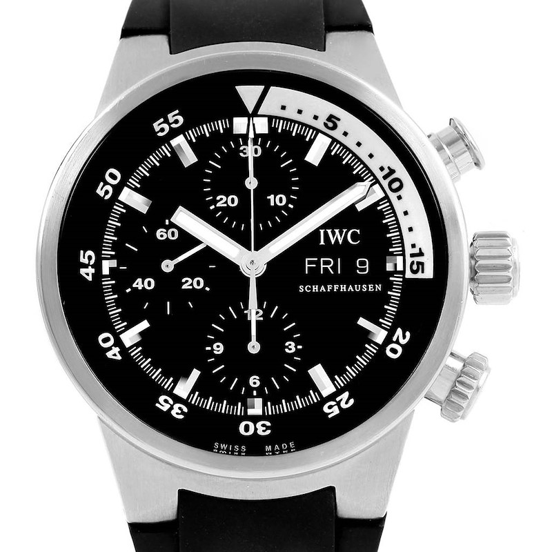 IWC Aquatimer Automatic Chronograph Day Date Mens Watch IW371933 SwissWatchExpo