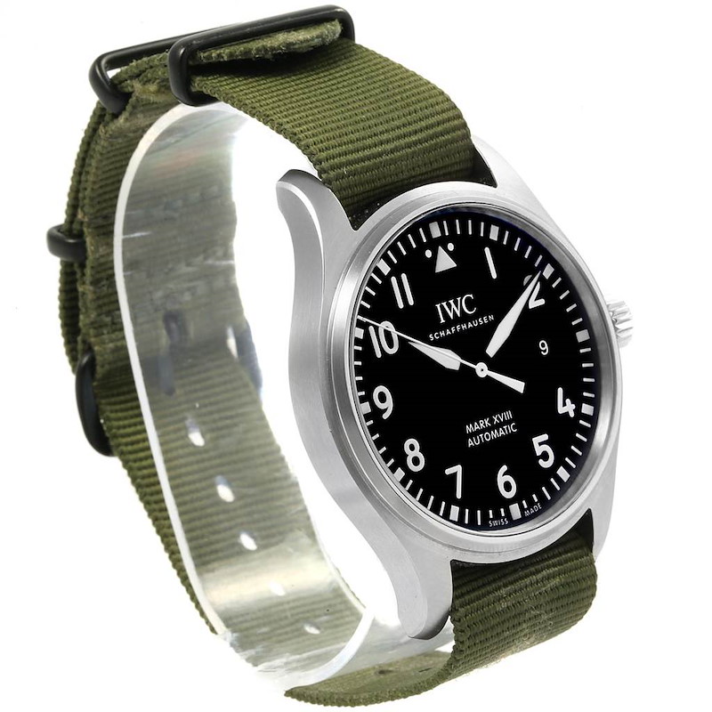 IWC Pilot Mark XVIII Black Dial Mens Watch IW327011 Unworn | SwissWatchExpo