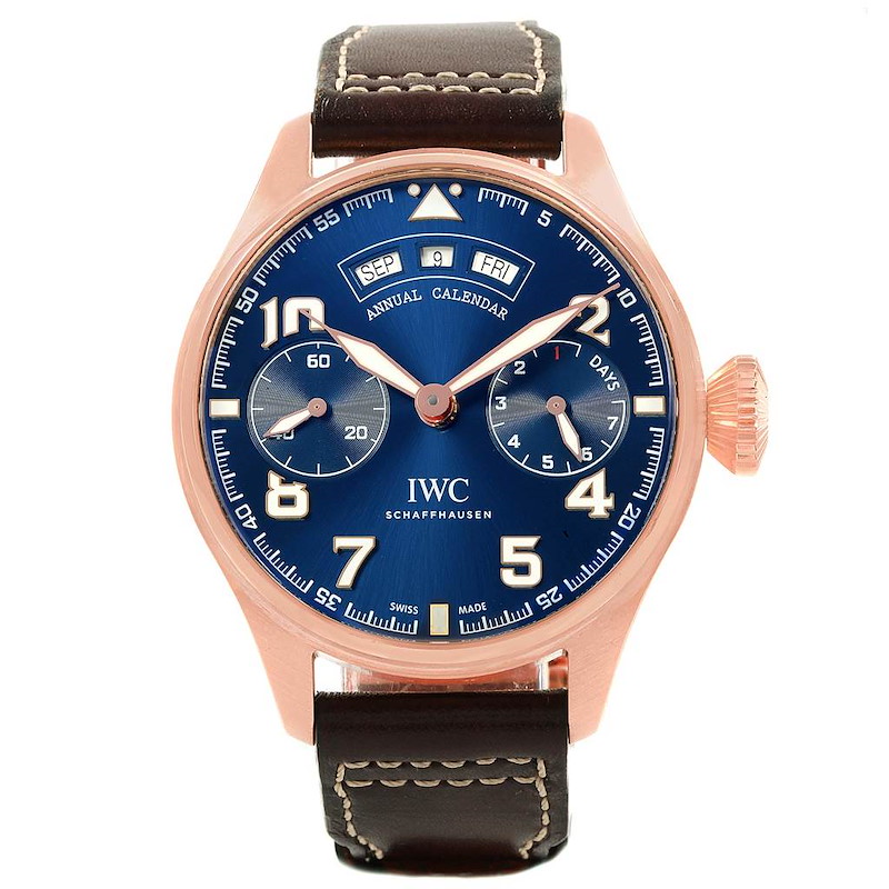 IWC Le Petit Prince Annual Calendar LE 250 Watch IW502701 Box Papers SwissWatchExpo