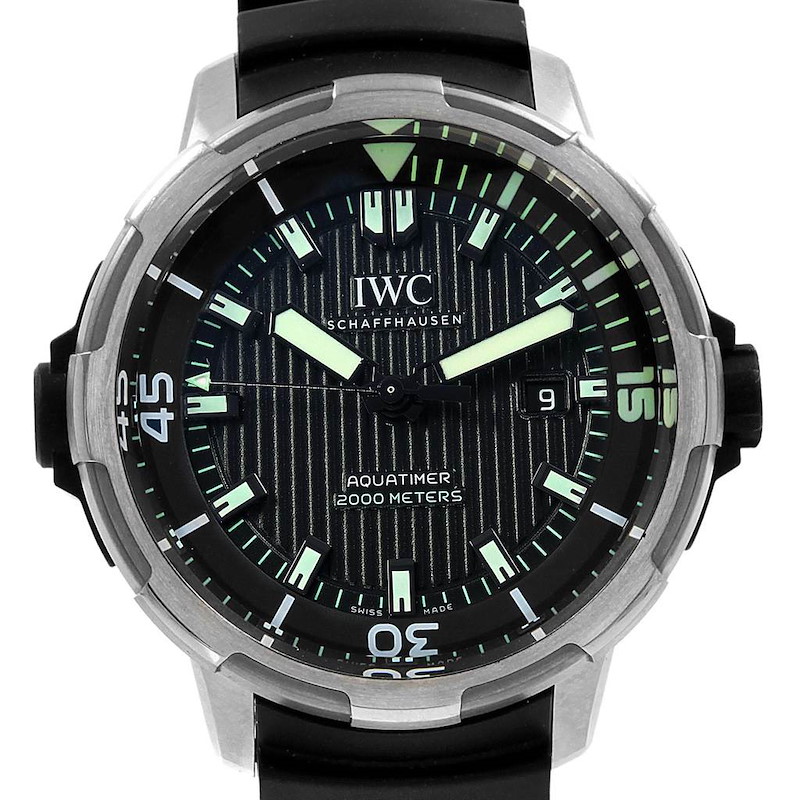 IWC Aquatimer Automatic 2000 Titanium Mens Watch IW358002 Unworn SwissWatchExpo