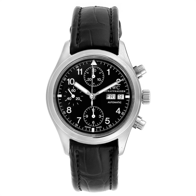IWC Pilot Flieger Chronograph Day Date Automatic Mens Watch IW370603 |  SwissWatchExpo
