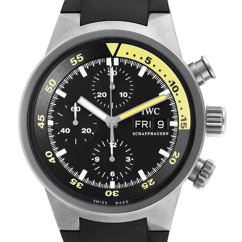 IWC Aquatimer GST Automatic Chronograph Day Date Mens Watch IW371918 Card SwissWatchExpo