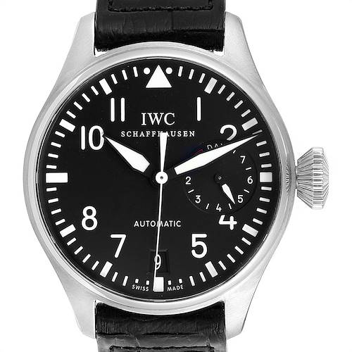 Photo of IWC Big Pilots 46mm Black Dial Automatic Steel Mens Watch IW500401 Box Card