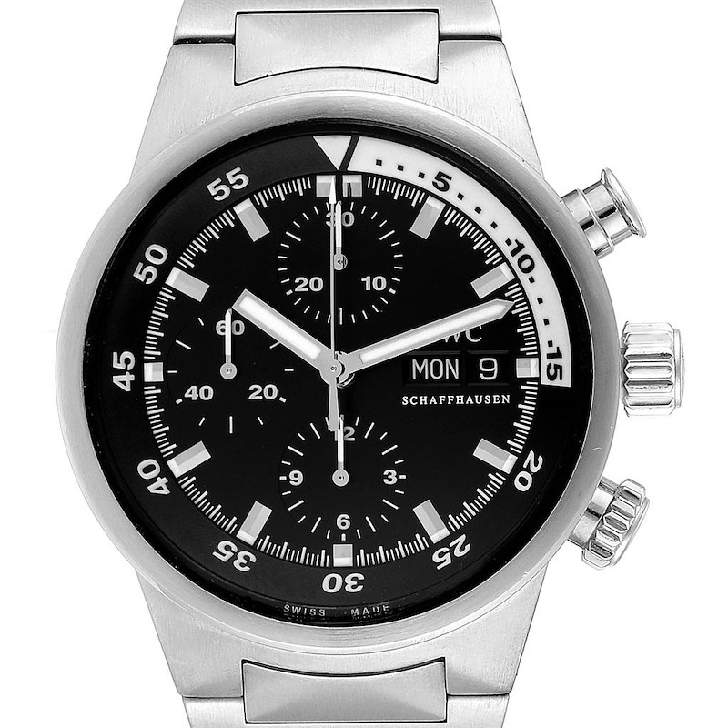 IWC Aquatimer Automatic Chronograph Day Date Mens Watch IW371928 SwissWatchExpo