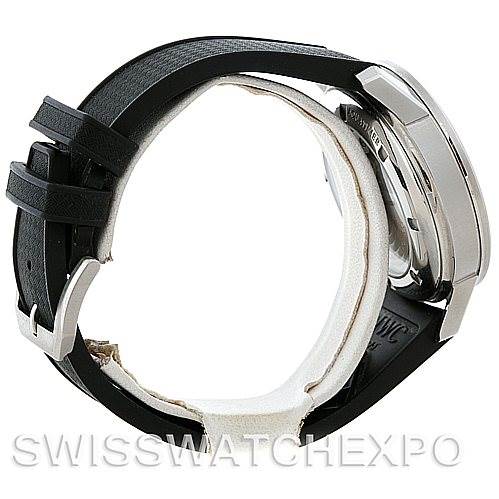 The image shows a side view of the IWC Aquatimer IW3231-01 Men's Stainless Steel Black Dial IW3231-01 Men's Stainless Steel Black Dial watch, highlighting the wristband and case.