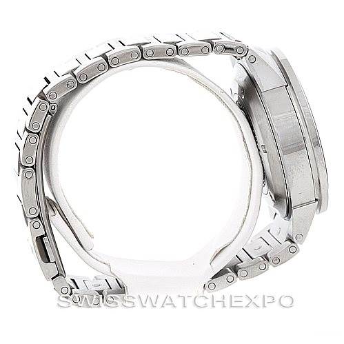 This image shows a side view of the IWC GST 3537 Men's Stainless Steel Black Dial 3537 Men's Stainless Steel Black Dial model watch, focusing on the case and bracelet.