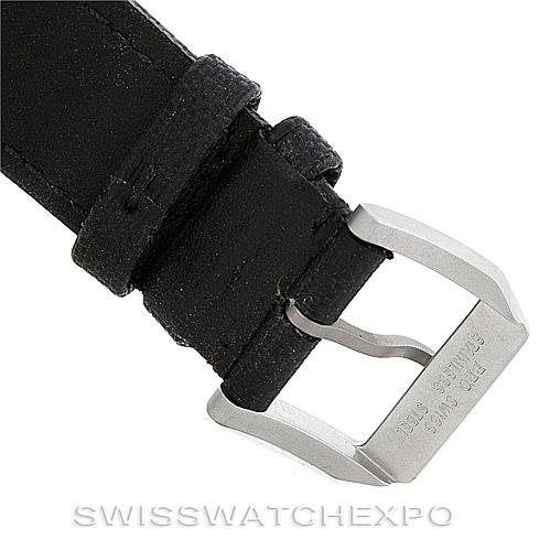 The image shows the buckle and strap end of an IWC Pilot IW378901 Men's Titanium Black Dial IW378901 Men's Titanium Black Dial model watch.