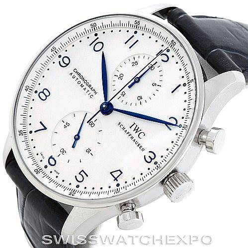 IWC Portuguese Chrono Automatic Steel Mens Watch IW371417 | SwissWatchExpo