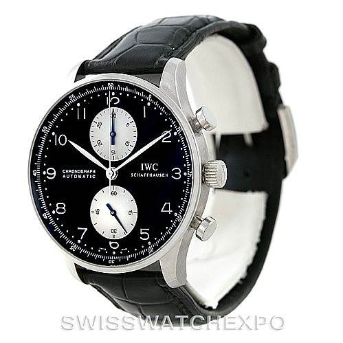 IWC Portuguese Chrono Automatic Steel Mens Watch IW371404 SwissWatchExpo