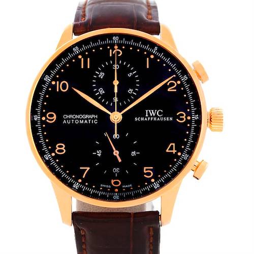 Photo of IWC Portuguese Chronograph 18K Rose Gold Watch IW371415