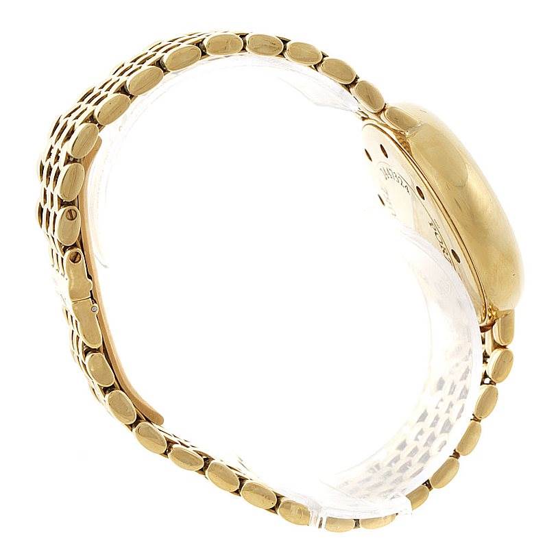 The image shows a side view of the gold bracelet and back of the IWC Portofino 3541 Men's Yellow Gold White Dial 3541 Men's Yellow Gold White Dial watch.