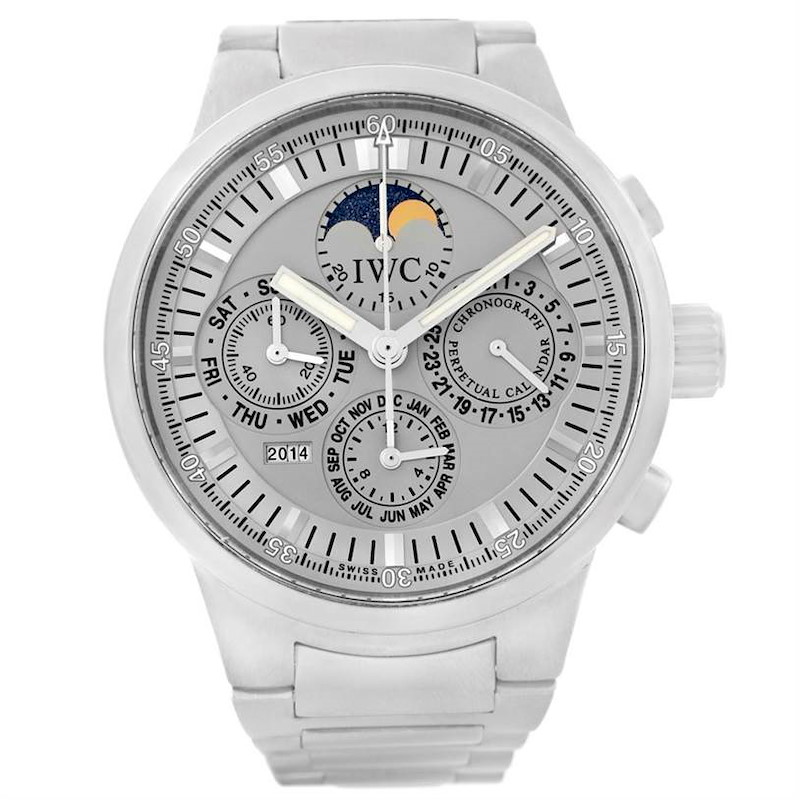IWC GST Perpetual Calendar Moonphase Mens Watch IW375607 SwissWatchExpo