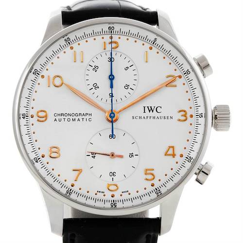 Photo of IWC Portuguese Chrono Automatic Stainless Steel Mens Watch IW371445