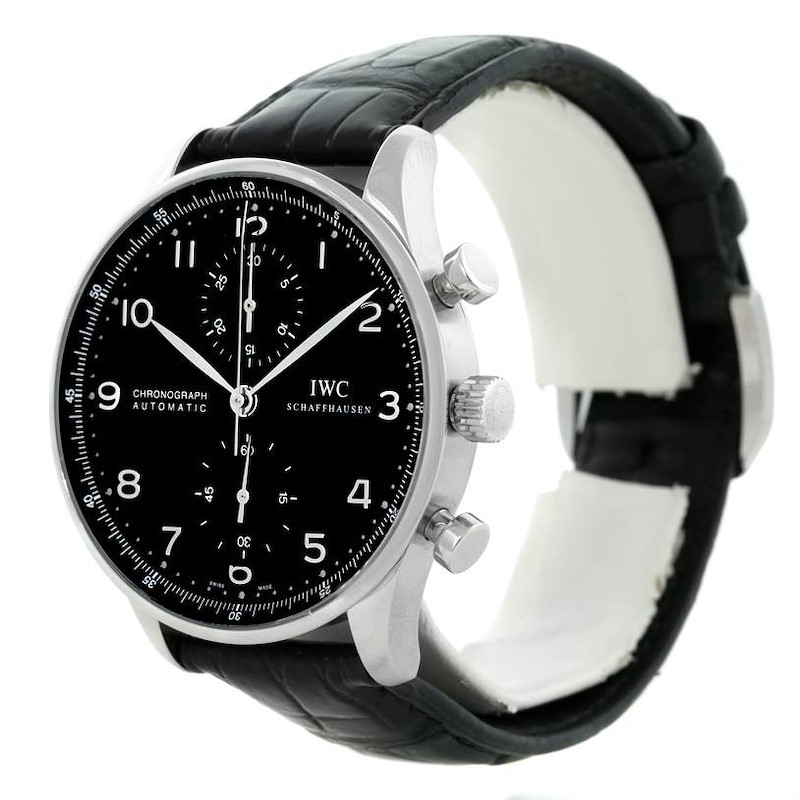 IWC Portuguese Chrono Automatic Steel Mens Watch IW371438 SwissWatchExpo