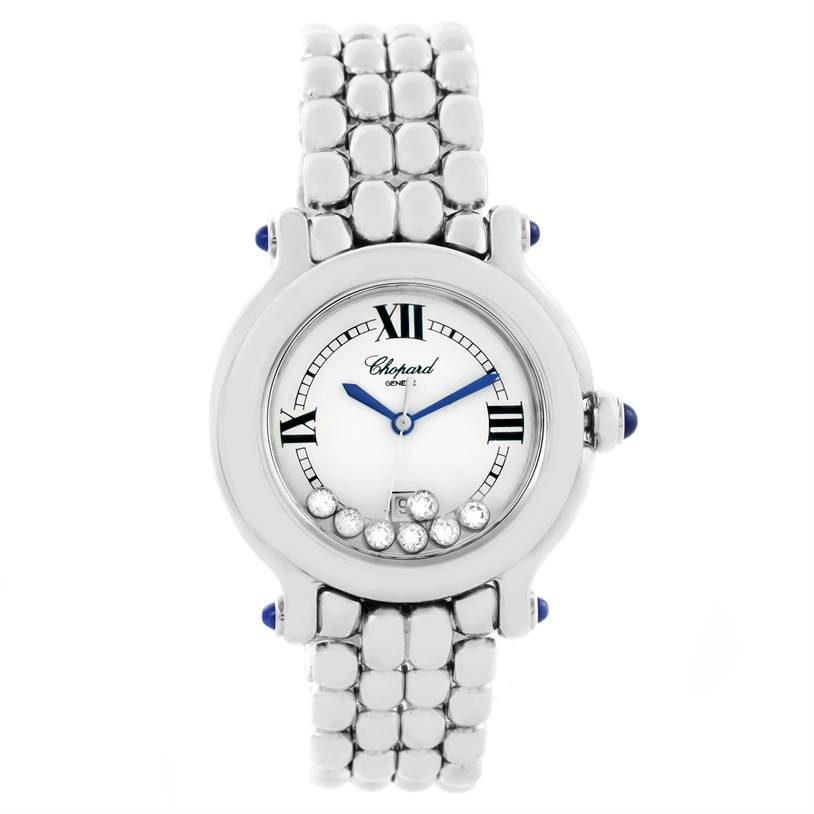 Chopard Happy Sport White Dial Floating Diamond Watch 2782363005